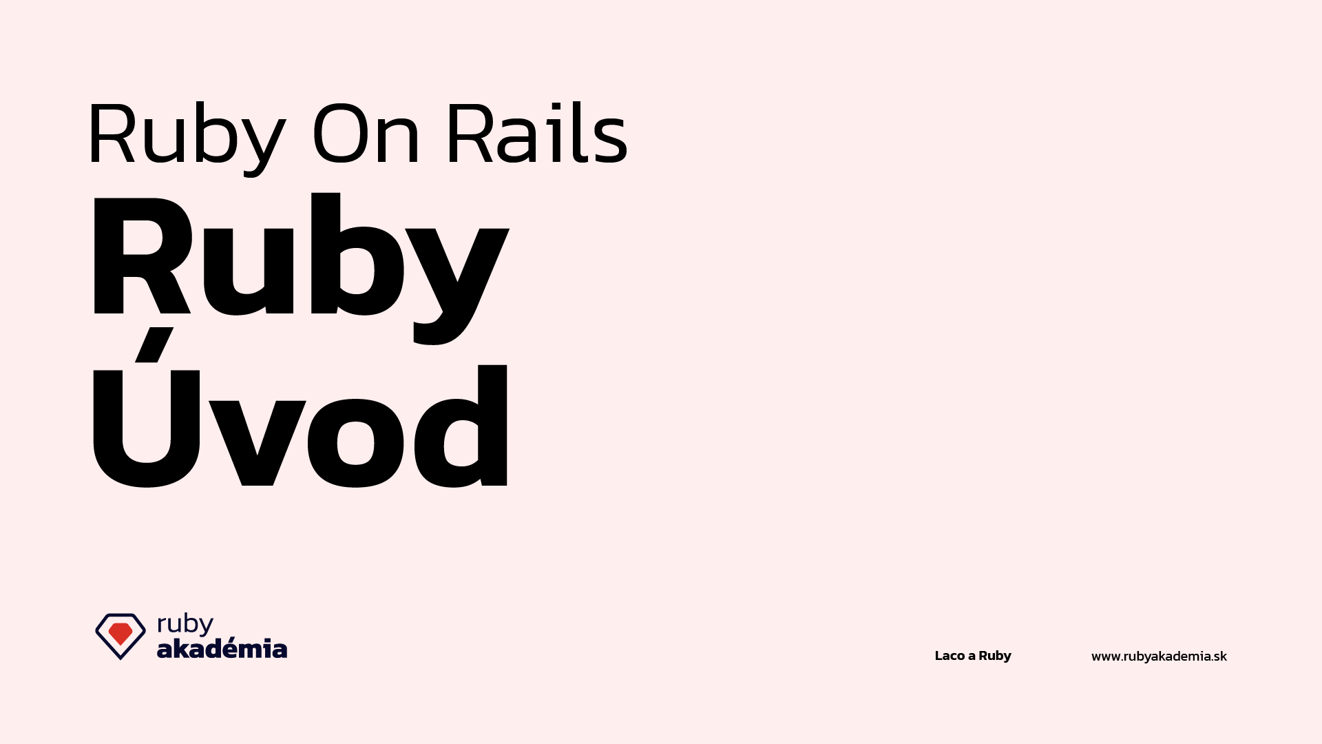 Ruby On Rails – Úvod